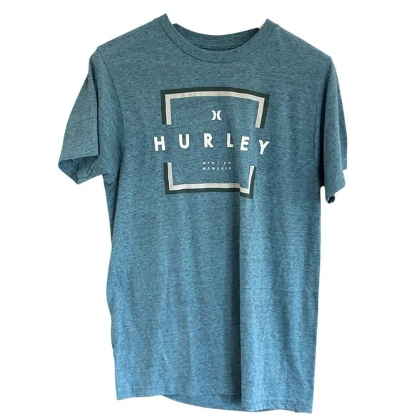 Hurley Mens Blue Graphic Tee Shirt Size Small - Picture 3 of 6
